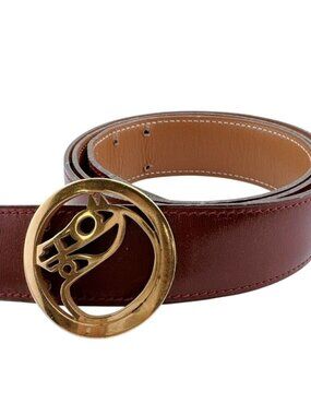Hermes Vintage Paddock Cheval Buckle Belt